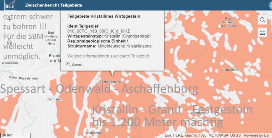 Spessart-Odenwald-Aschaffenburg-Kristallin-Granit-Festgestein