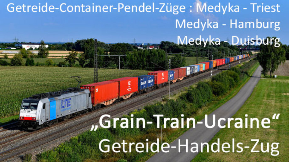 Grain- Train - Der Weizen-Container-Zug - Lieferkette für Land-Basierten Transport von Getreide