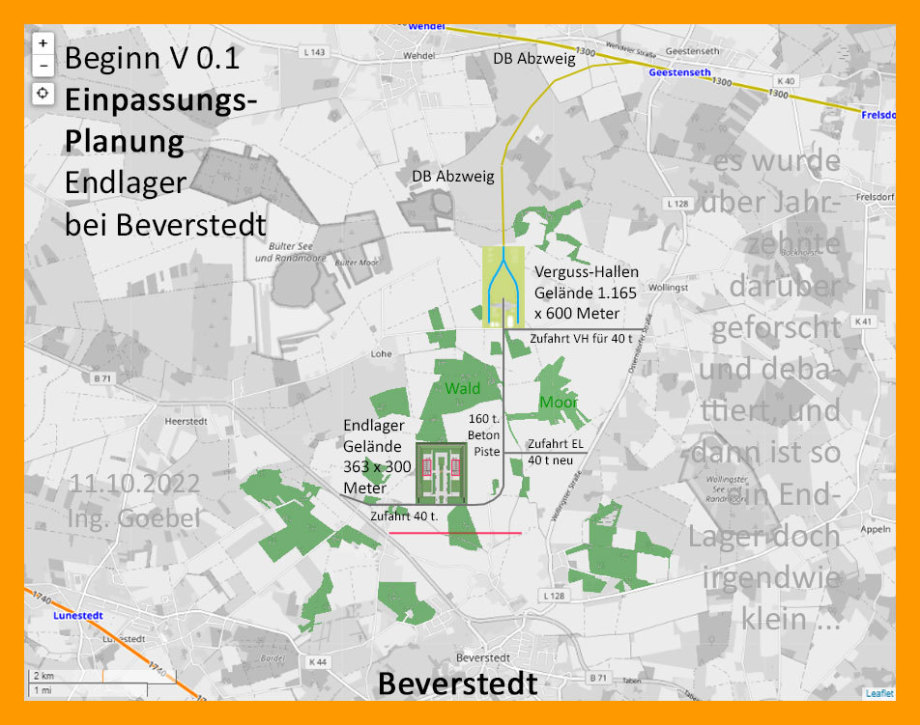 Endlager Beverstedt - Lageplan