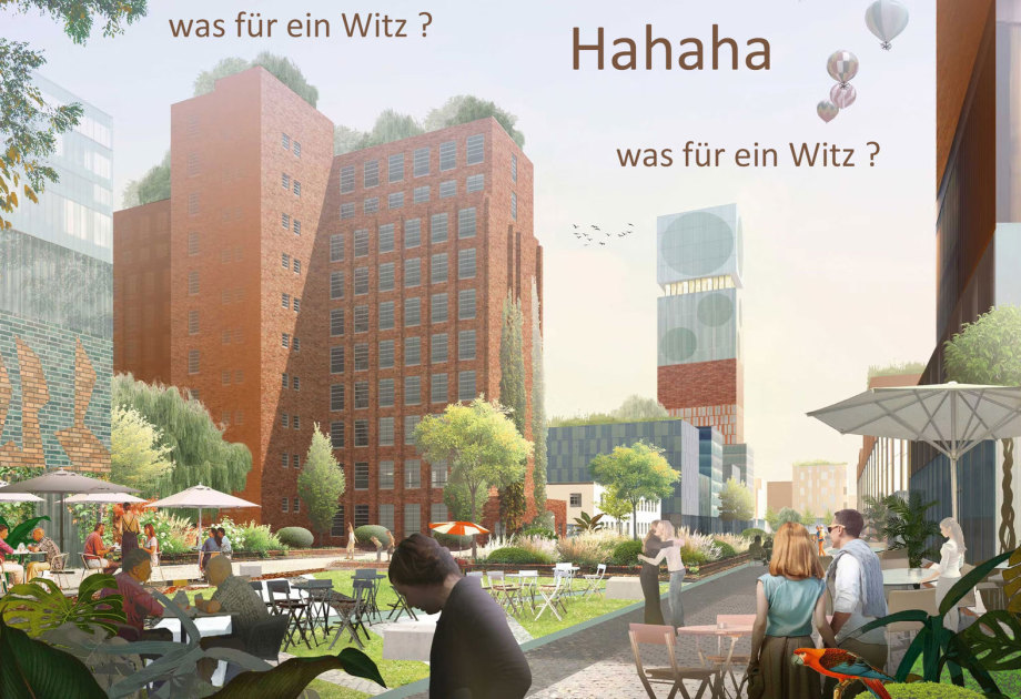 Greuslicher Berlin Witz - geplante Gebäude für Siemensstadt 2.0 - hahaha
