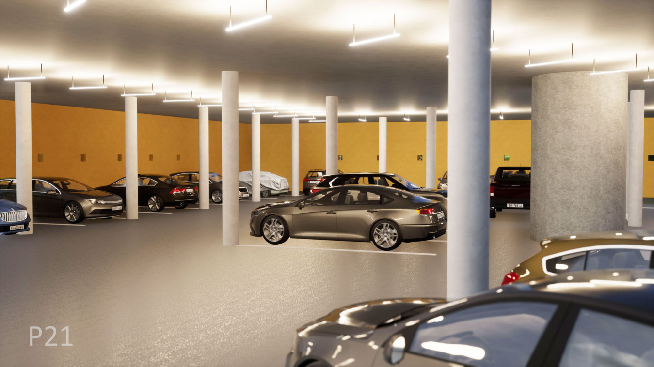 Parkplätze in sicherem Parkhaus mit Licht und Raumhöhe zu vermieten in Hagen