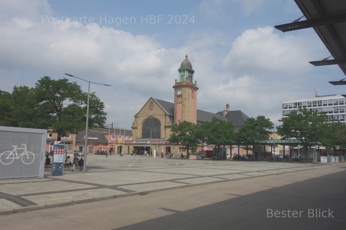 Postkarte Bahnhof Hagen 2024