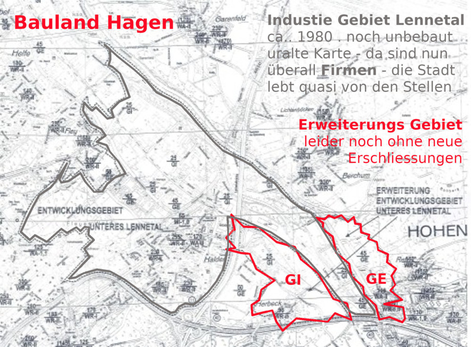 Entwicklungs-Gebiet Lennetal Hagen NRW DE