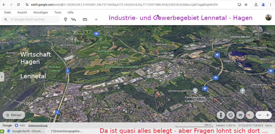 Perspektive Industrie- und Gewerbegebiet Hagen Lennetal NRW