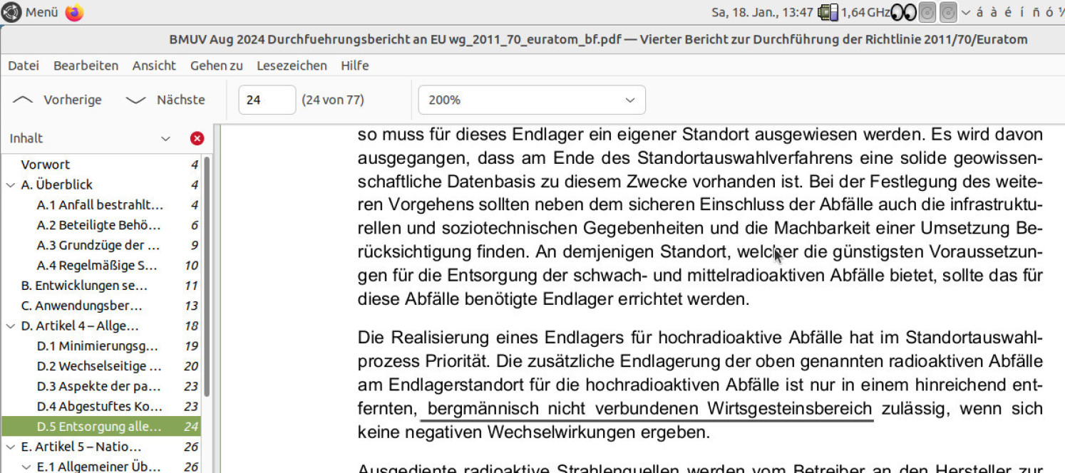 DBHD ist mit 0,5 Mrd EUR baulich so günstig, das man auch in ein hoch-sicherheits Endlager leicht bis mittel radioaktive Reststoffe einbringen kann - Es gibt keine günstigere Bauweise. - Baulich aber getrennt halten.