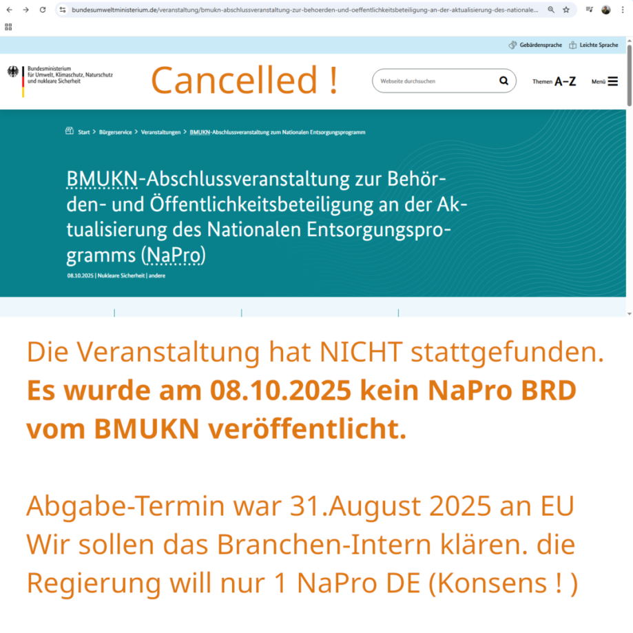 >>> Ing. Goebel - der Endlager-Planer 14 J. - KLAGT gegen " Peter Hart " BMUKN Bonn vor dem Bundesverwaltungs-Gericht in Leipzig - Klage mit 2 Seiten Text und 6 Seiten technische Zeichnungen. Ein Ingenieur - der es leistete ! - klagt gegen die techn. Unfä