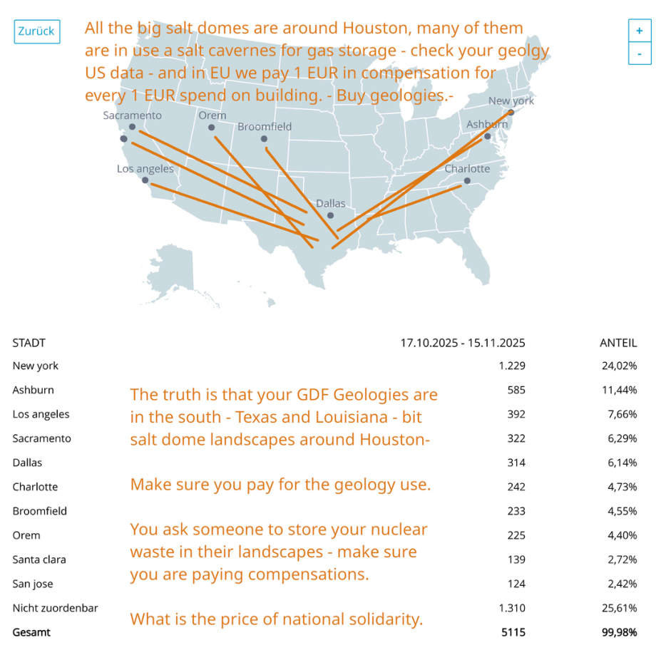 buy US Geologies - deep rocksalt under 1.100 m Sediment overburden