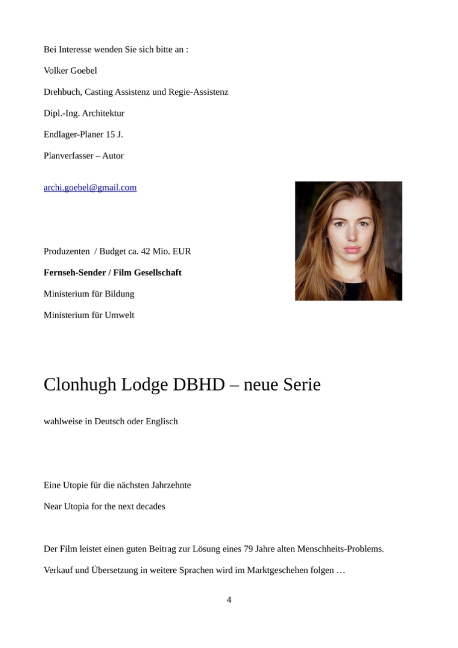 Clonhugh Lodge DBHD Institute - Der Film - Drehbuch - Film-Script DBHD Institute Clonhugh Lodge