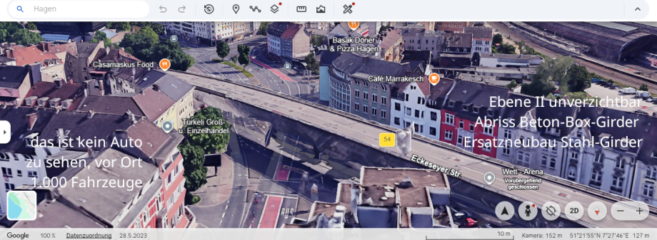 Ersatz-Neubau notwendig - B 54 Hochbrücke in Hagen monströs und alternativlos