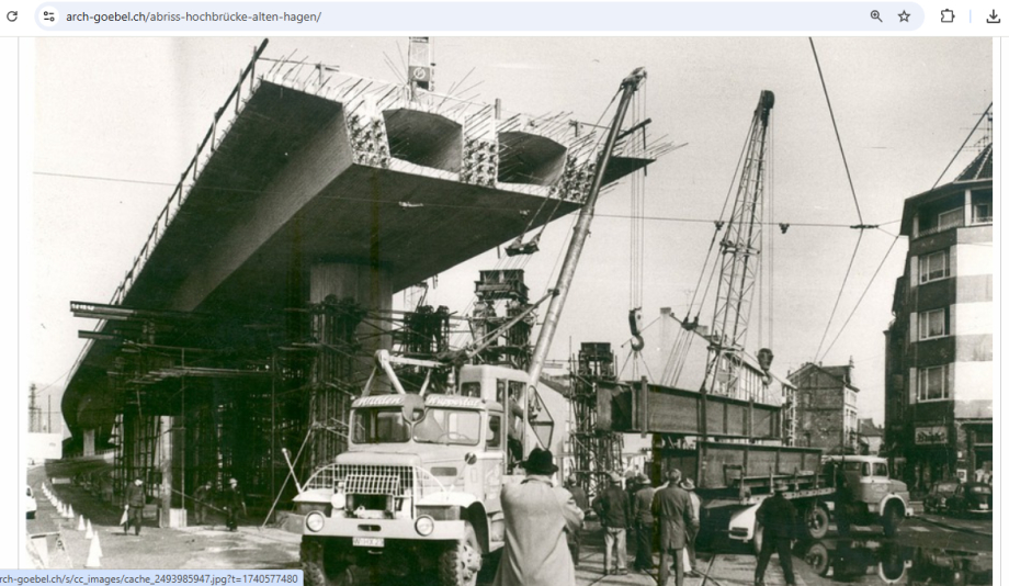 Erstaunlich was unsere Vorfahren konnten - und man hat uns eine kurzlebige Spann-Beton-Hochbrücke schlecht eingebaut