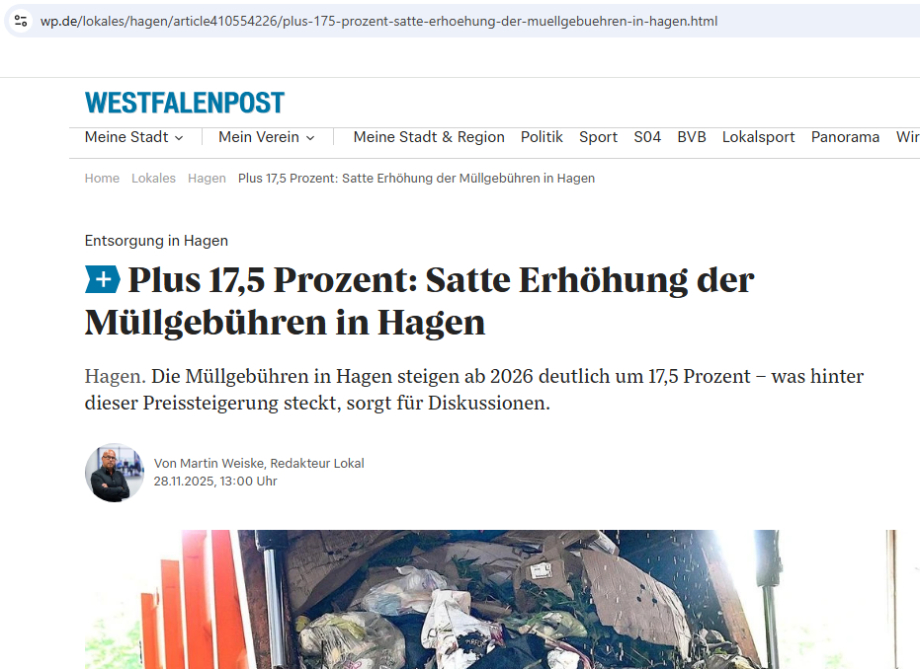 HEB Hagen ausser Kontrolle