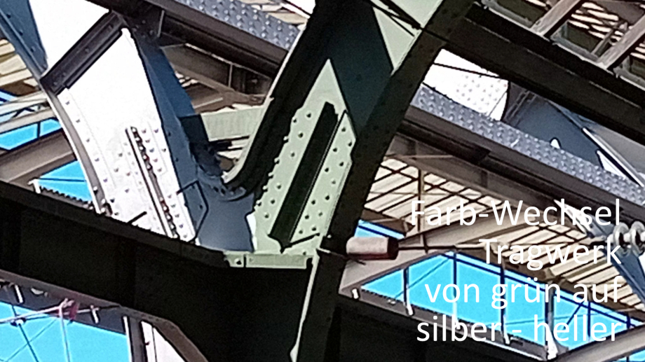 Silber besser als Grün - Verkehrsweiss wirkt in den Schattenbereichen hellgrau - Maximal erreichbare Helligkeits-Farben verwenden