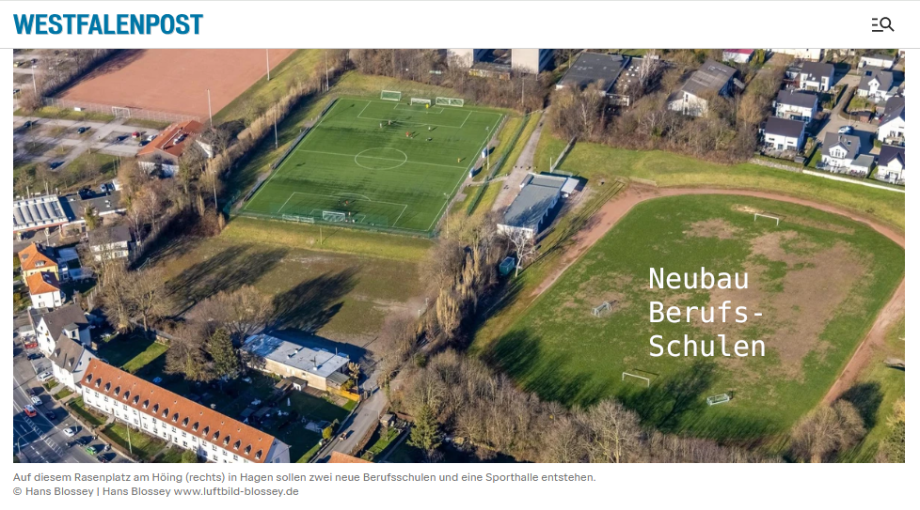 WP spricht Empfehlung für ein Baugrundstück für eine Hagener Berufsschule aus