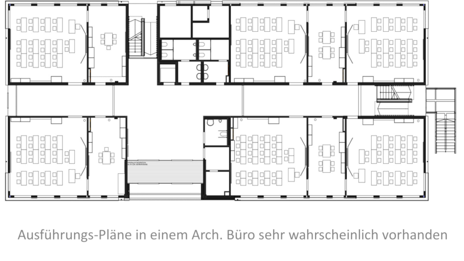 Grundriss Cuno Berufsschule und Berufskolleg auf Varta-Insel  - Ingenieur- und Architekturbüro Goebel