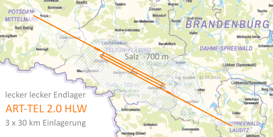Standort ART-TEL 2.0 Endlager für hoch radioaktive Reststoffe