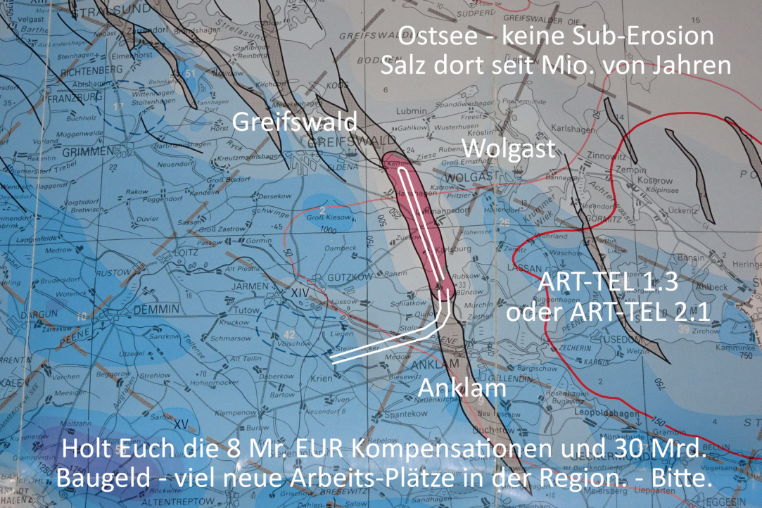 Mecklenburg-Vorpommern hat möglicherweise auch Salz-Geologie für ART-TEL - bei Greifswald