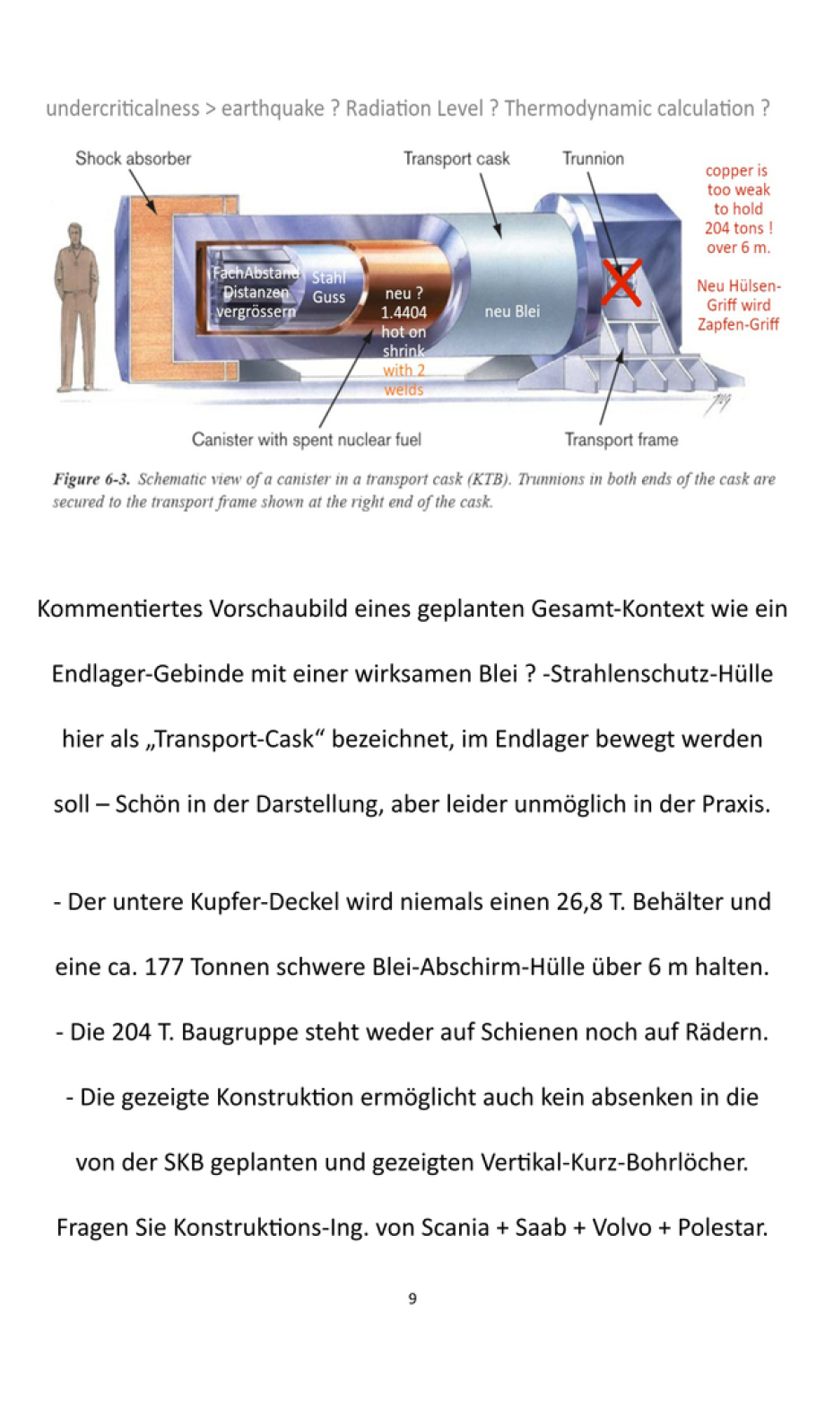 Peer Review KBS-3 Kritik von Endlager-Planer Ing. Goebel DE - Schwerpunkt Kupfer Füge Probleme der SKB