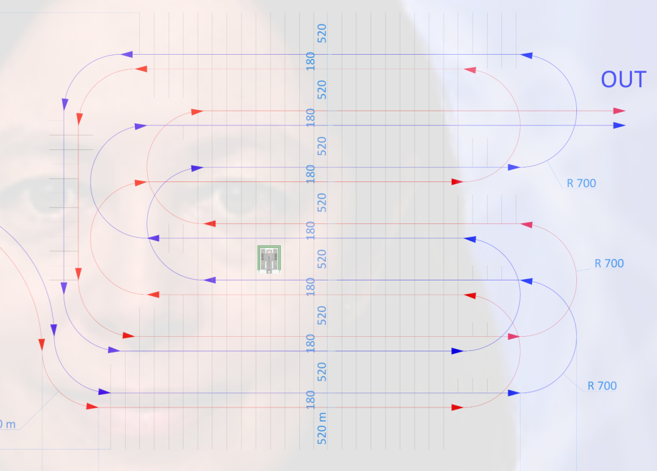 Plan de forage 2D du tunnelier Cigeo 2.0