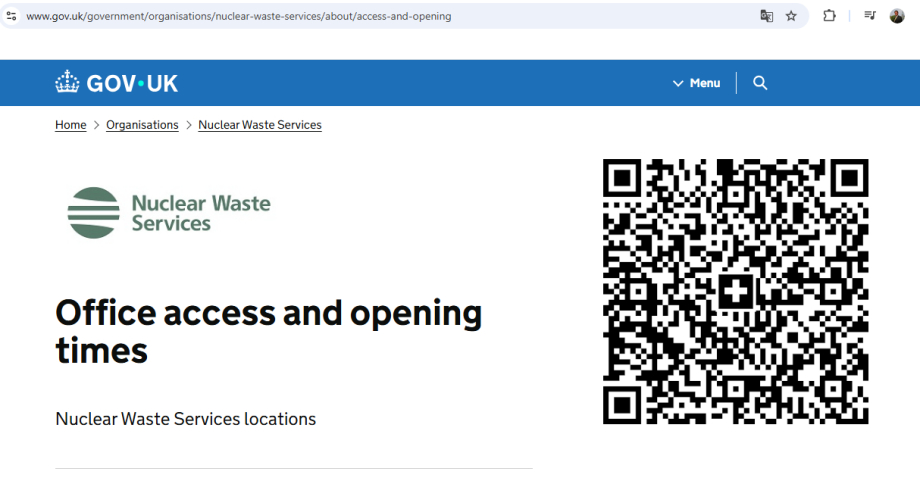 https://www.gov.uk/government/organisations/nuclear-waste-services/about/access-and-opening