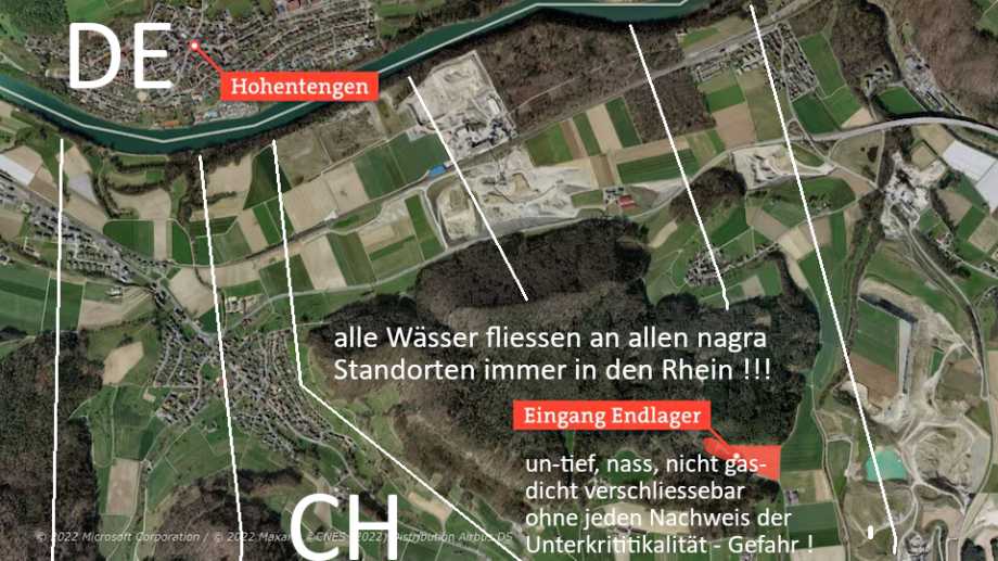 nagra Endlager entwässert in den Rhein - EU Gerichtshof anrufen