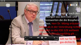 Bilder aus die einzig öffentliche übertragene Sitzung (Video-Wiederholung im Parlaments-Fernsehen) die es im Bundestag zur EndLSiAnfVerordnung gab