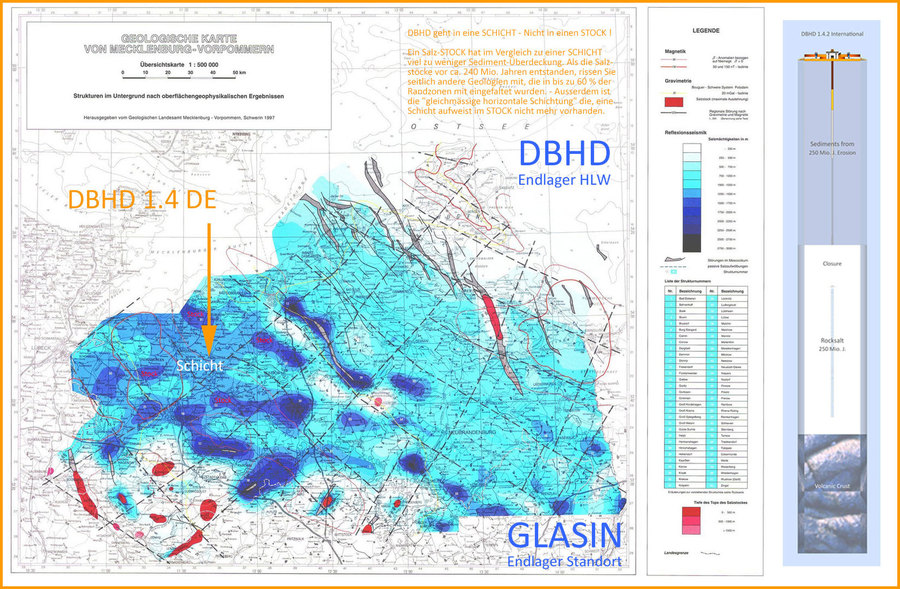 Endlager-Teilgebiet "bei Glasin" Vorschlag von Ing. Goebel / Endlager-Fachplaner DBHD