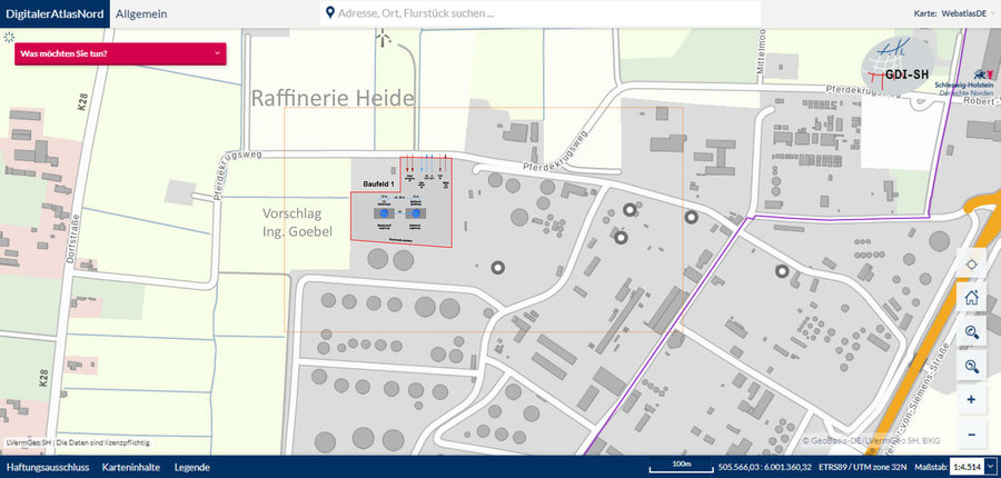 Einpassungs Planung Wasserstoff und Methanol-Schacht 