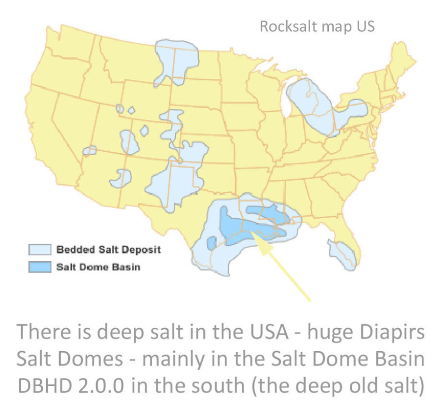 Tiefes Steinsalz im Süden der USA