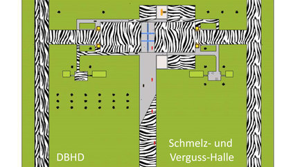 >>> Bilder-Blei-Verguss-Halle für DBHD Endlager Bremer Voerde >>> Pictures-Lead-Potting-Hall-DBHD-GDF Beverstedt / Germany