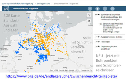 >>> Neu BGE Geologie-Karte (interaktiv) jetzt mit Schicht-Verzeichnissen !!! - Bohrpunkt-Karte, Schicht-Verzeichnisse https://lnkd.in/di8ZCcx - #BGE #Geologie #Karte #Endlager #Bohrpunkte #Schichtverzeichnisse
