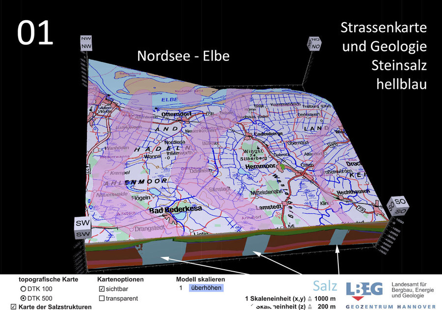 Findung von Endlager-Geologien und deren Beschreibung - hier am Beispiel Steinsalz Norddeutschaland bei Bad Bederkesa