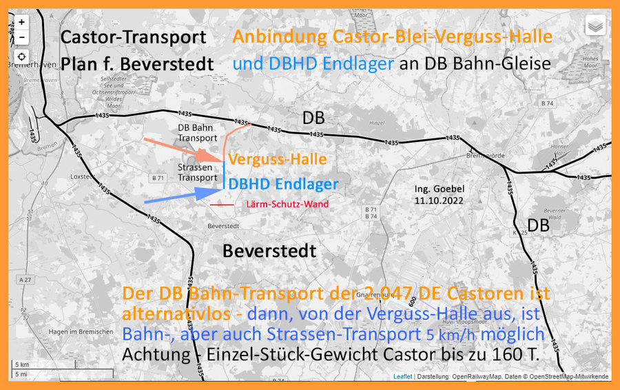  >>> Connection Lead-Casting-Hall and DBHD 2.0.0 to railway net >>> Anbindung Verguss-Halle und DBHD Endlager an Bahntrasse