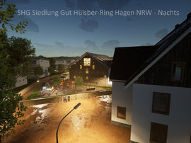 Siedlung Gut Niederste Hülsberg - Dämmerung