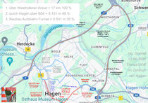Lageplan LKW Transit-Verkehre Hagen