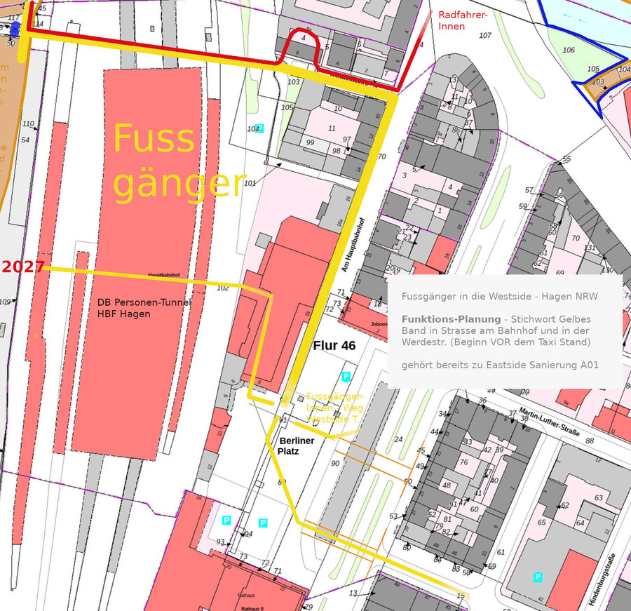 >>> Funktions-Plan fussläufige Erschliessung Westside Thalia in 2025 den Tunnel sanieren, Vorplatz und gelbes Band bauen bis 2027 dann die DB Tunnel-Verlängerung fertig haben ... ?