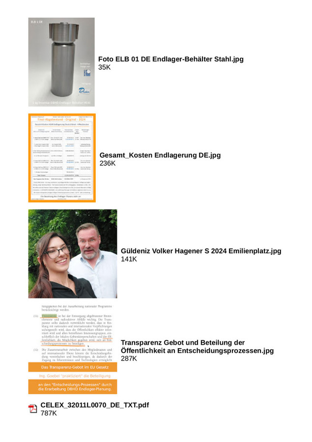 Brief an die DBHD Standort-Gemeinde Beverstedt 