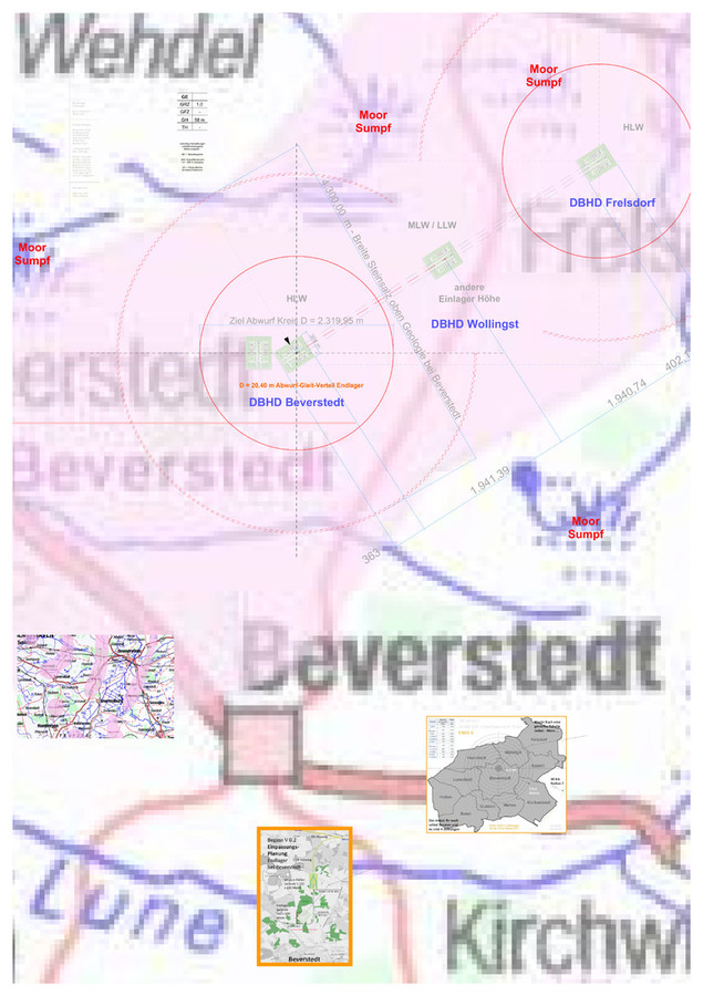 Super-Welt-Geologie für Endlager bei Beverstedt in Niedersachsen nahe der Nordseeküste