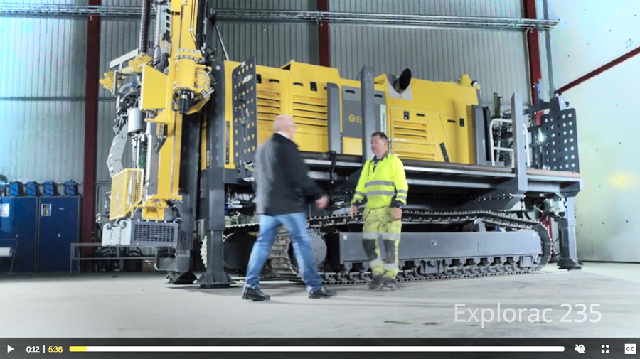 Explorac 235  - 3rd Generation Drilling Tool by Epiroc Sweden and Essen