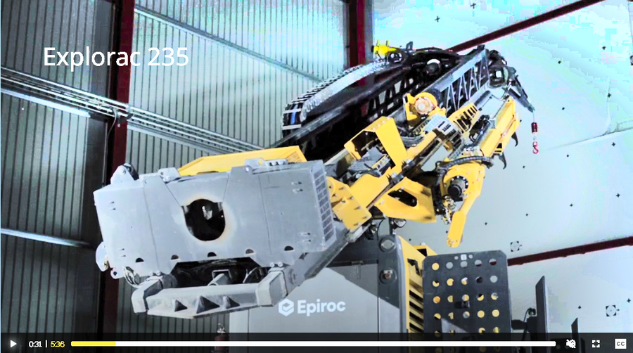 Explorac 235  - 3rd Generation Drilling Tool by Epiroc Sweden and Essen