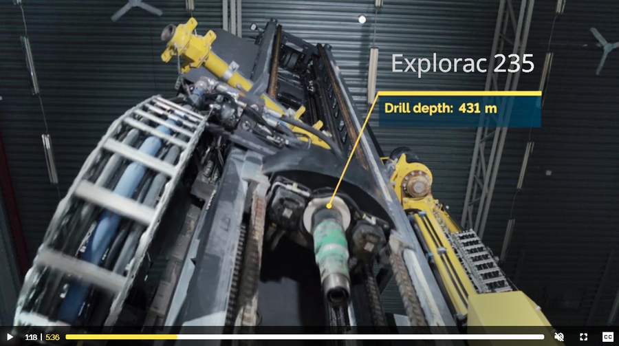 Explorac 235  - 3rd Generation Drilling Tool by Epiroc Sweden and Essen