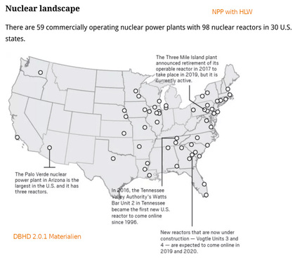   >>> This is the main US nuclear waste - SPENT FUEL - interim storage  locations - WIPP US in salt is fine for MLW, LLW - DBHD cares for HLW  The US DBHD GDF geologies are in Texas and Louisiana - 90.000 Mg !   - DOE got 56 Bio USD on GDF accounts. - Sta