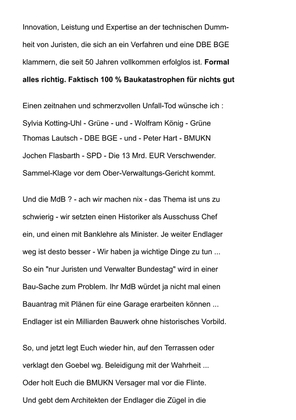 >>> Brief an alle MdB - wegen Nationalem-Entsorgungs-Programm. Ein verzweifelter, frecher anklagender Brand-Brief um das LEERE und GELOGENE NaPro DE noch zu verhindern - DBHD muss ins NaPro !!!