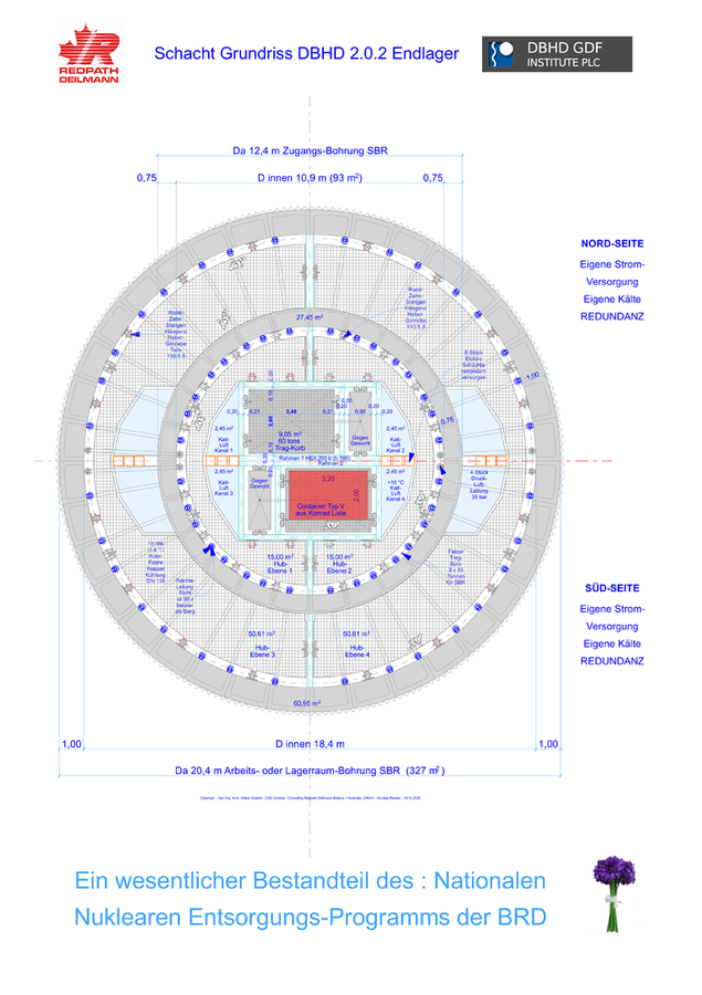 DBHD 2.0.2 Endlager - Schacht-Grundriss