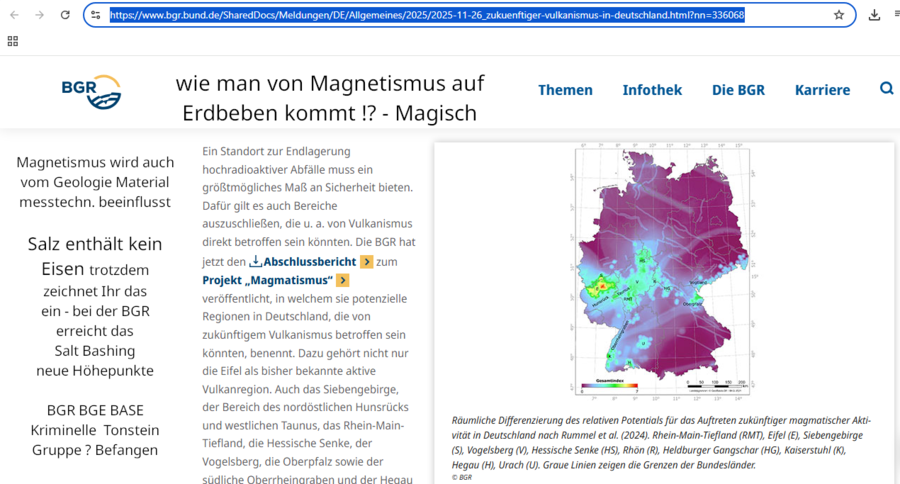DBHD Standorte Bei Beverstedt oder Börger sind viel Erdbeben-Sicherer als Alternativ Standorte von der BGE wie "Bei Ulm" dort viel mehr Erdbeben 