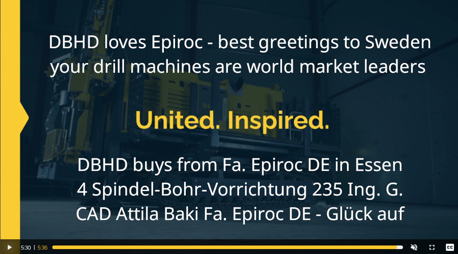 Explorac 235  - 3rd Generation Drilling Tool by Epiroc Sweden and Essen