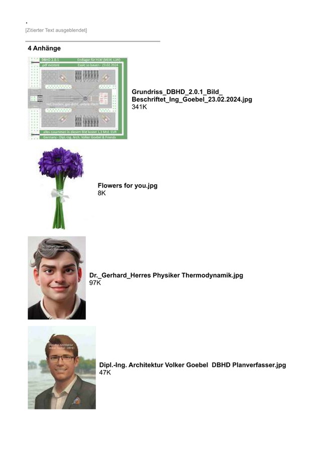 Brief-Dialog Dr. Herres mit Ing. Goebel