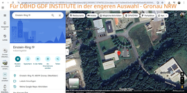Dieses Firmen-Gebäude mit Halle haben wir in der engeren Auswahl. DBHD GDF INSTITUTE ist dann in Gronau NRW - immer noch nah zu den wesentlichen Lieferanten und zum Standort - Die Vernunft bleibt erhalten.