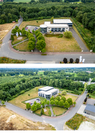 Dieses Firmen-Gebäude mit Halle haben wir in der engeren Auswahl. DBHD GDF INSTITUTE ist dann in Gronau NRW - immer noch nah zu den wesentlichen Lieferanten und zum Standort - Die Vernunft bleibt erhalten.