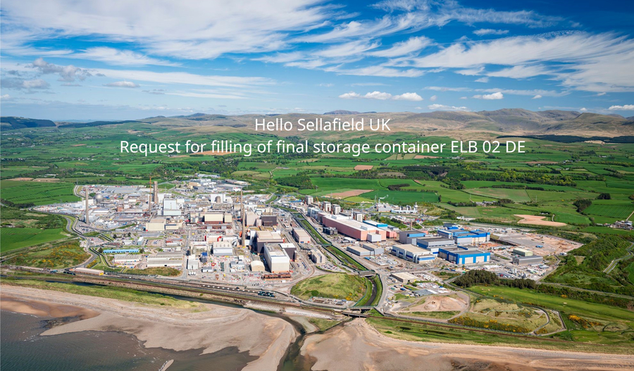 Sellafield - ELB 02 DE - filling the GDF container