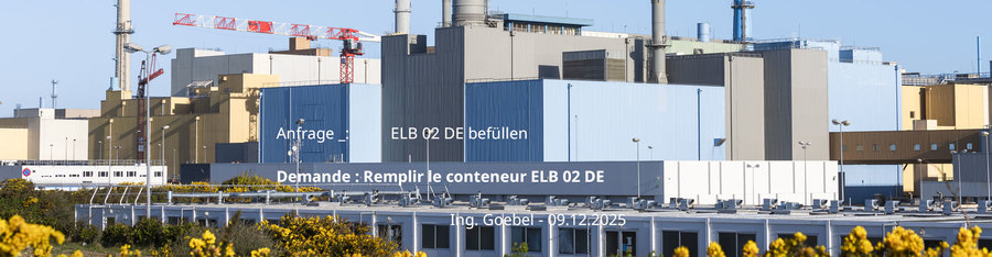 La Hague - Elb 02 DE - Remplir le container
